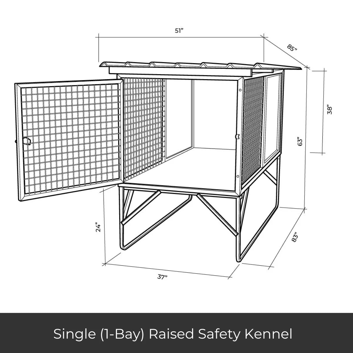 Raised Safety Kennel